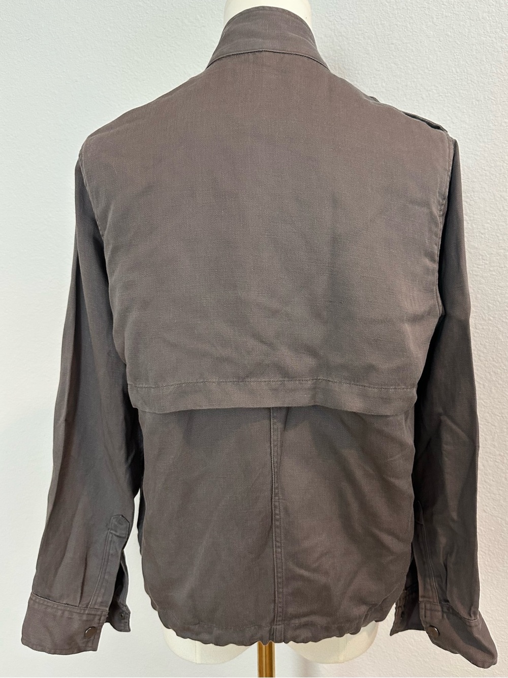 Rails Collins Linen Blend Utility Jacket Slate Gray XS Lightweight - Picture 6 of 14